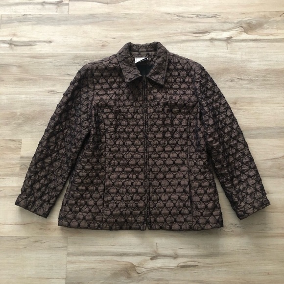Joseph Ribkoff Jackets & Blazers - Joseph Ribkoff Dark Brown Quilted Jacket